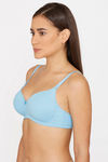 Rosaline Padded Non Wired 3/4th Coverage T-Shirt Bra - Splish Splash — thumbnail 2